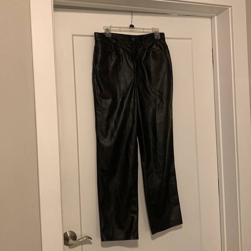 Madewell The Perfect Vintage Straight Leather Pant. Size 29. - Picture 4 of 8